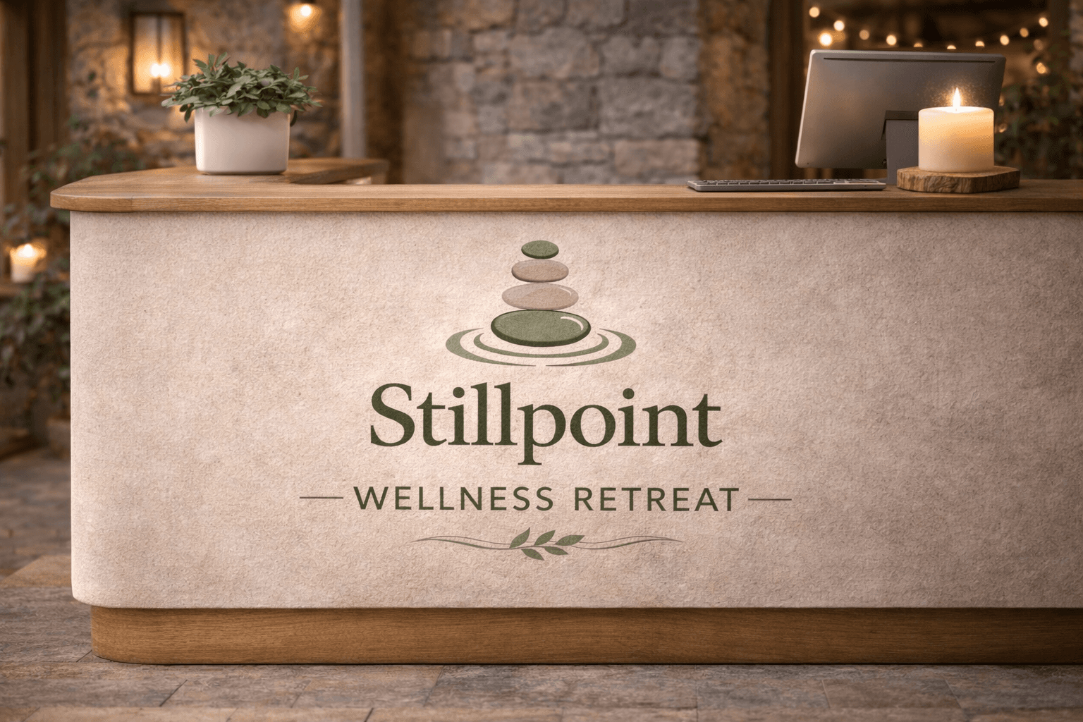 Reception Desk Branding